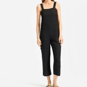 Linen Sqaure-Neck Jumpsuit